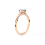 Cushion Cut 0.95 Carat Moissanite Ring – Solitaire Style in Gold