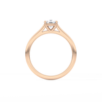 Cushion Cut 0.95 Carat Moissanite Ring – Solitaire Style in Gold