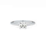 Cushion Cut 0.95 Carat Moissanite Ring – Solitaire Style in Gold