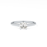 Cushion Cut 0.95 Carat Moissanite Ring – Solitaire Style in Gold