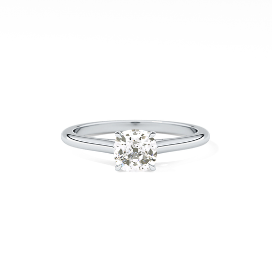 Cushion Cut 0.95 Carat Moissanite Ring – Solitaire Style in Gold