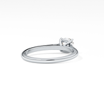 Cushion Cut 0.95 Carat Moissanite Ring – Solitaire Style in Gold