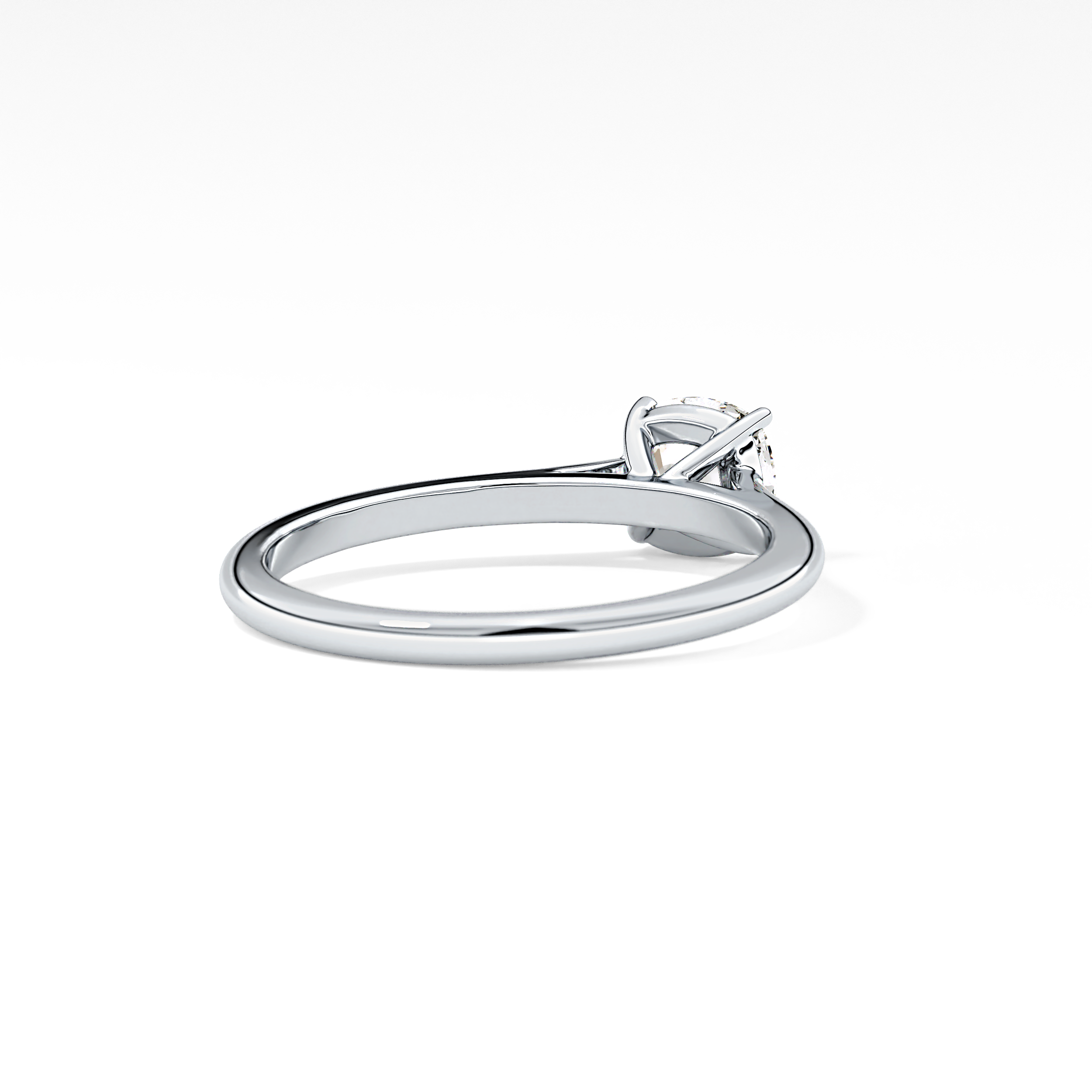 Cushion Cut 0.95 Carat Moissanite Ring – Solitaire Style in Gold
