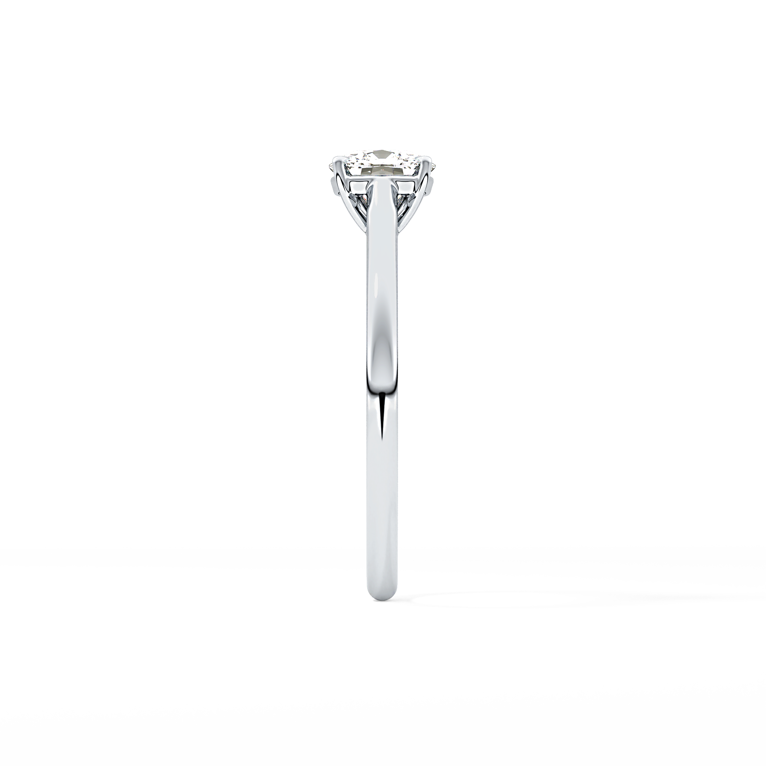 Cushion Cut 0.95 Carat Moissanite Ring – Solitaire Style in Gold