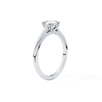 Cushion Cut 0.95 Carat Moissanite Ring – Solitaire Style in Gold