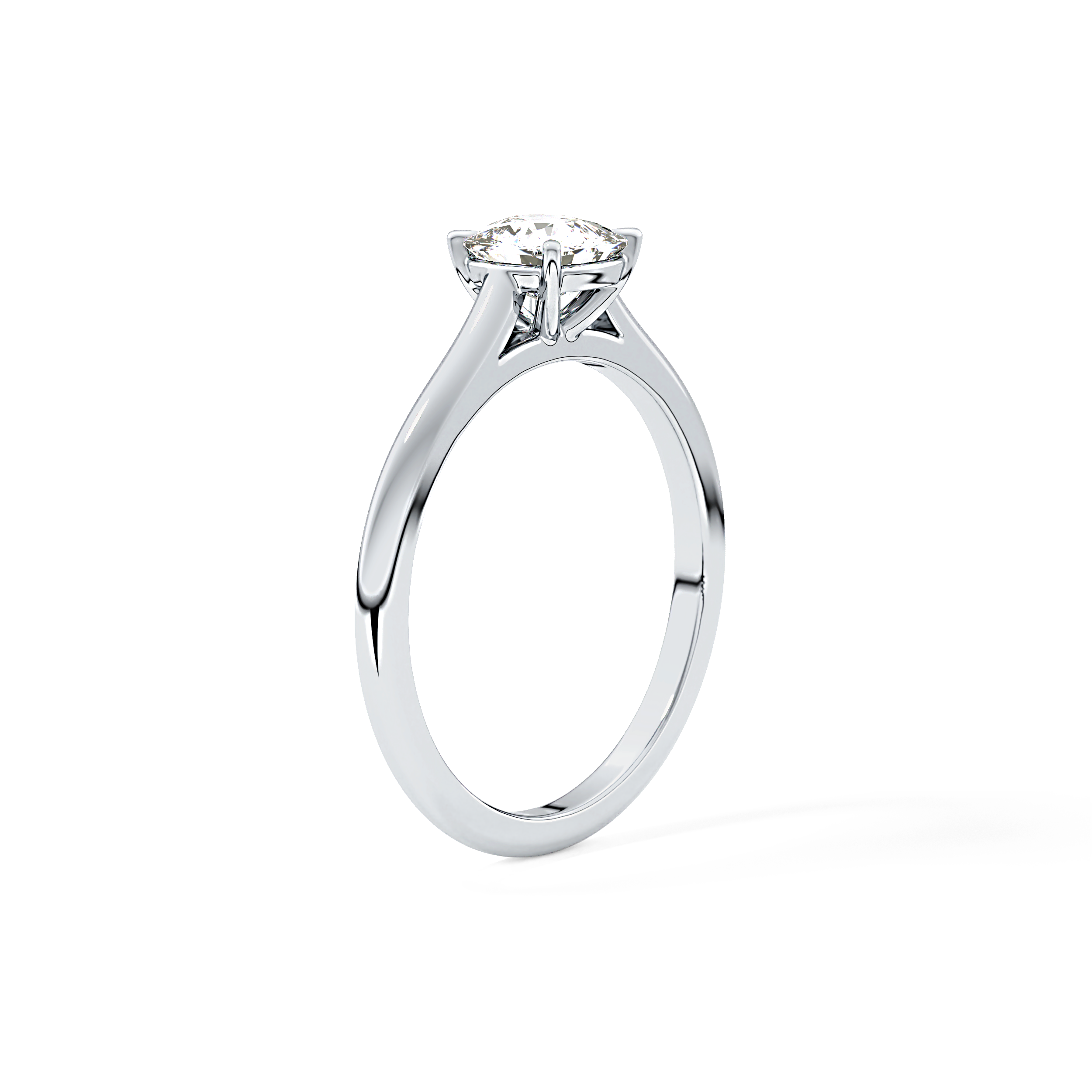 Cushion Cut 0.95 Carat Moissanite Ring – Solitaire Style in Gold