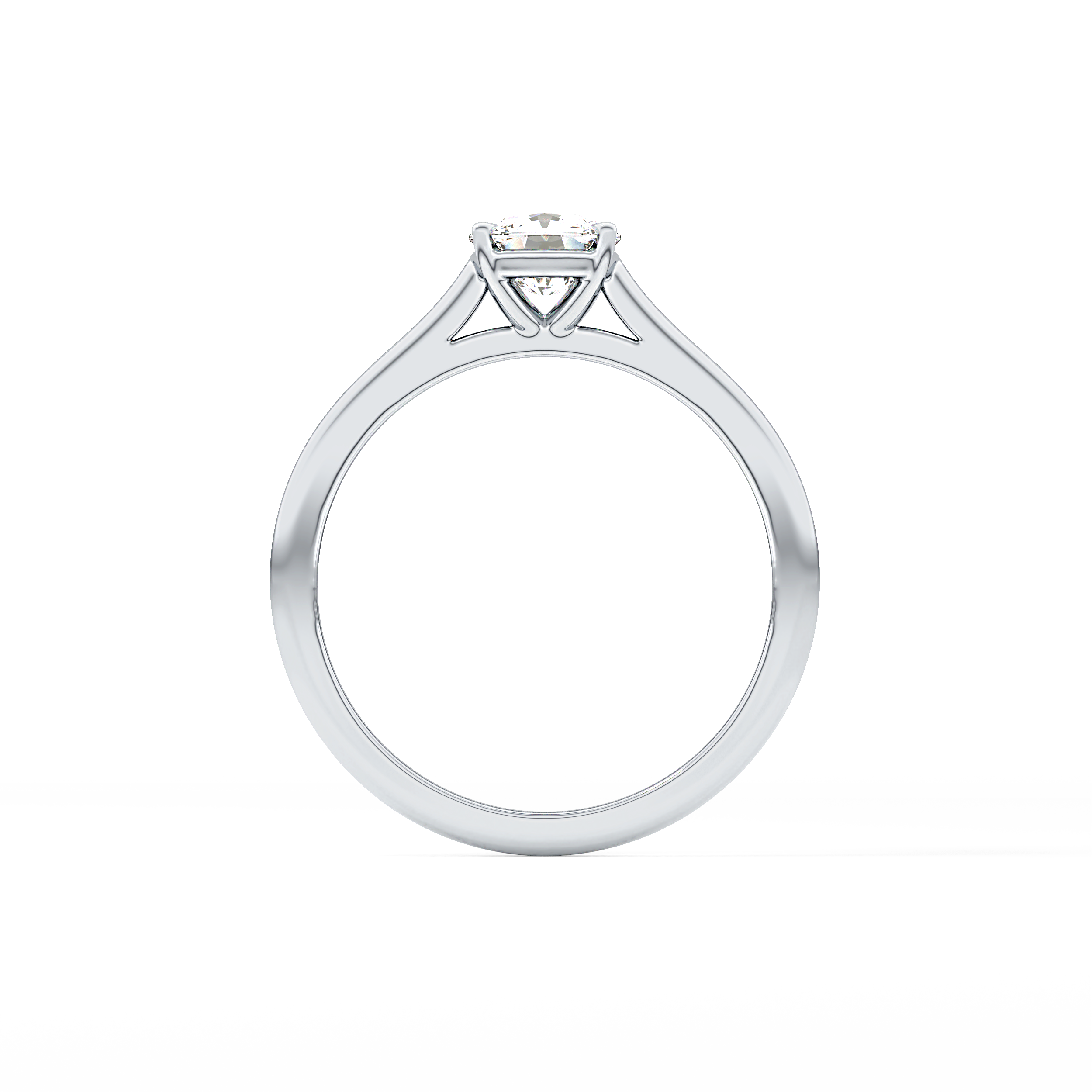 Cushion Cut 0.95 Carat Moissanite Ring – Solitaire Style in Gold