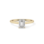 Emerald Cut 1.02 Carat Moissanite Ring – Solitaire Style in Gold