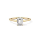 Emerald Cut 1.02 Carat Moissanite Ring – Solitaire Style in Gold