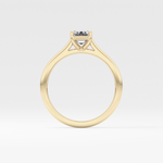 Emerald Cut 1.02 Carat Moissanite Ring – Solitaire Style in Gold