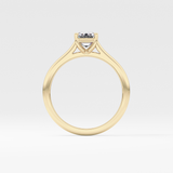 Emerald Cut 1.02 Carat Moissanite Ring – Solitaire Style in Gold