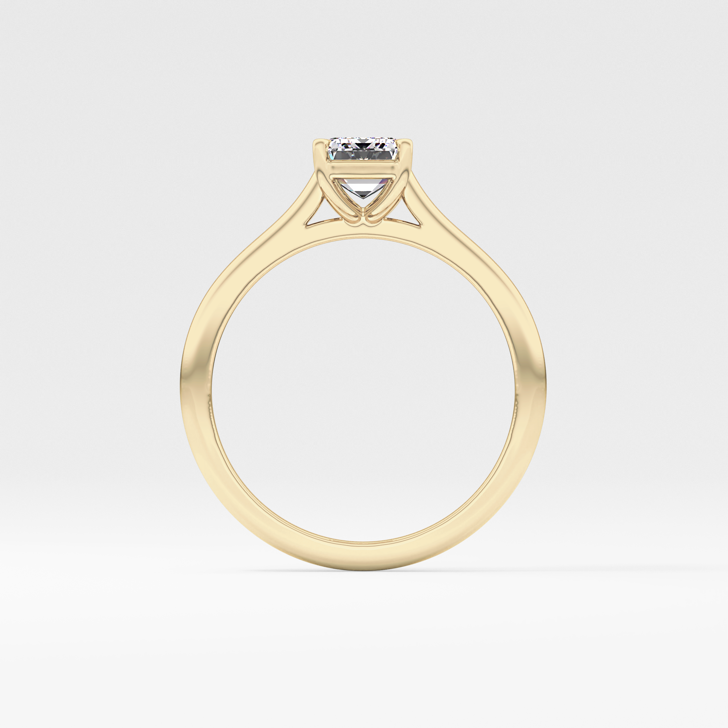 Emerald Cut 1.02 Carat Moissanite Ring – Solitaire Style in Gold