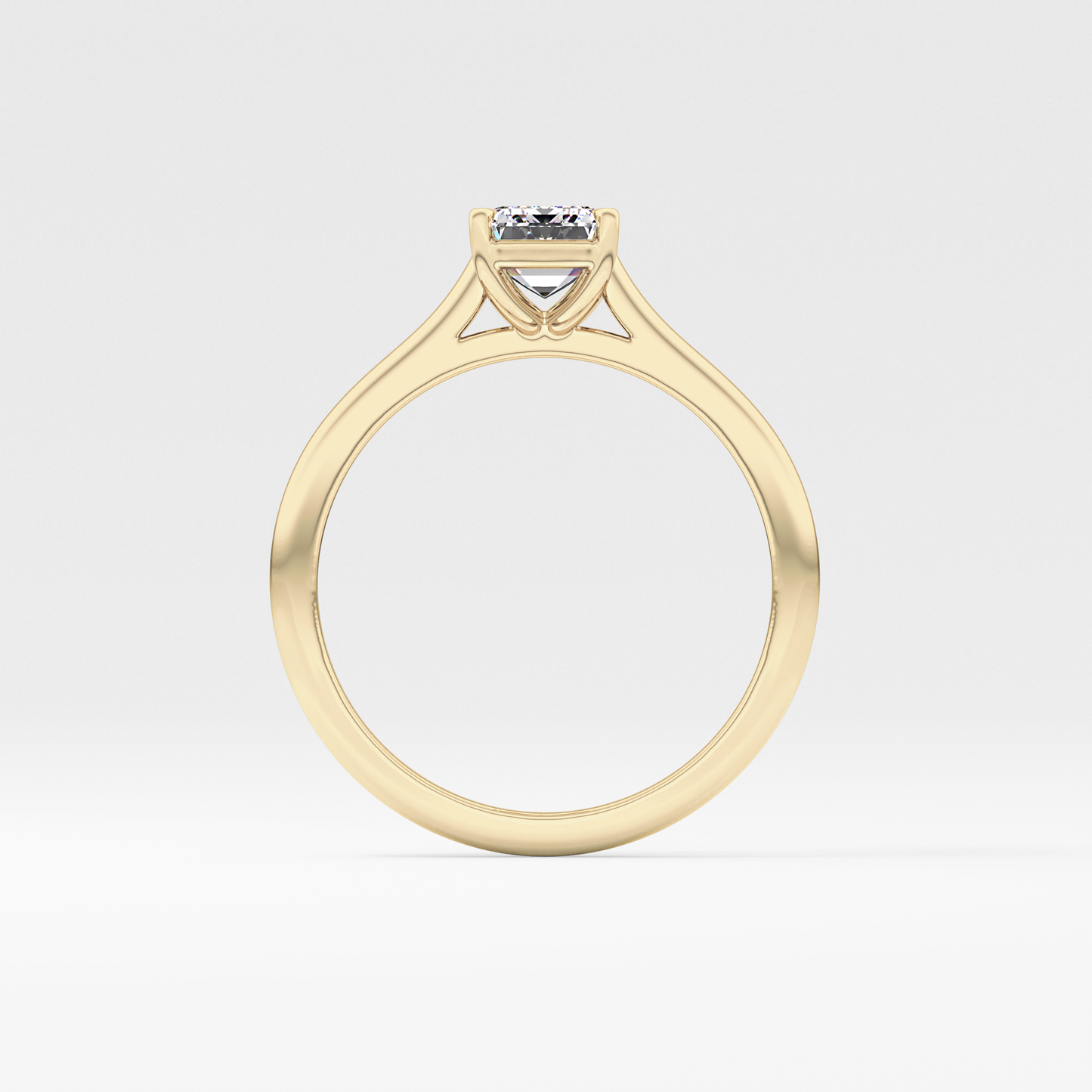 Emerald Cut 1.02 Carat Moissanite Ring – Solitaire Style in Gold