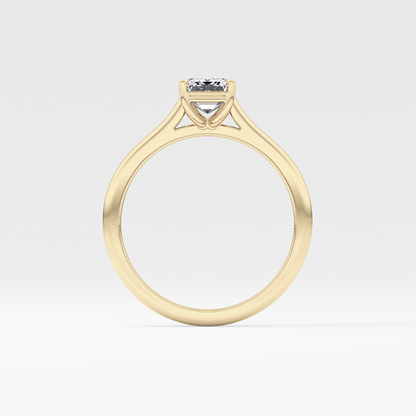 Emerald Cut 1.02 Carat Moissanite Ring – Solitaire Style in Gold