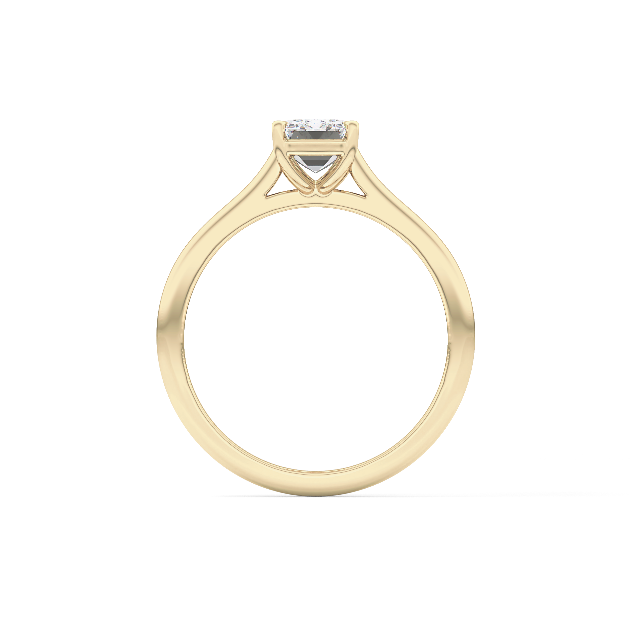 Emerald Cut 1.02 Carat Moissanite Ring – Solitaire Style in Gold