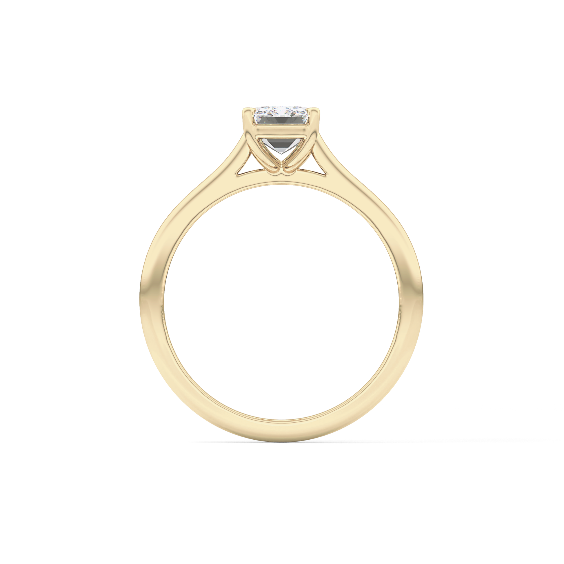 Emerald Cut 1.02 Carat Moissanite Ring – Solitaire Style in Gold