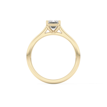 Emerald Cut 1.02 Carat Moissanite Ring – Solitaire Style in Gold