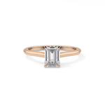 Emerald Cut 1.02 Carat Moissanite Ring – Solitaire Style in Gold