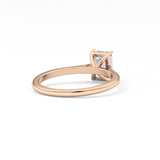 Emerald Cut 1.02 Carat Moissanite Ring – Solitaire Style in Gold