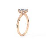 Emerald Cut 1.02 Carat Moissanite Ring – Solitaire Style in Gold
