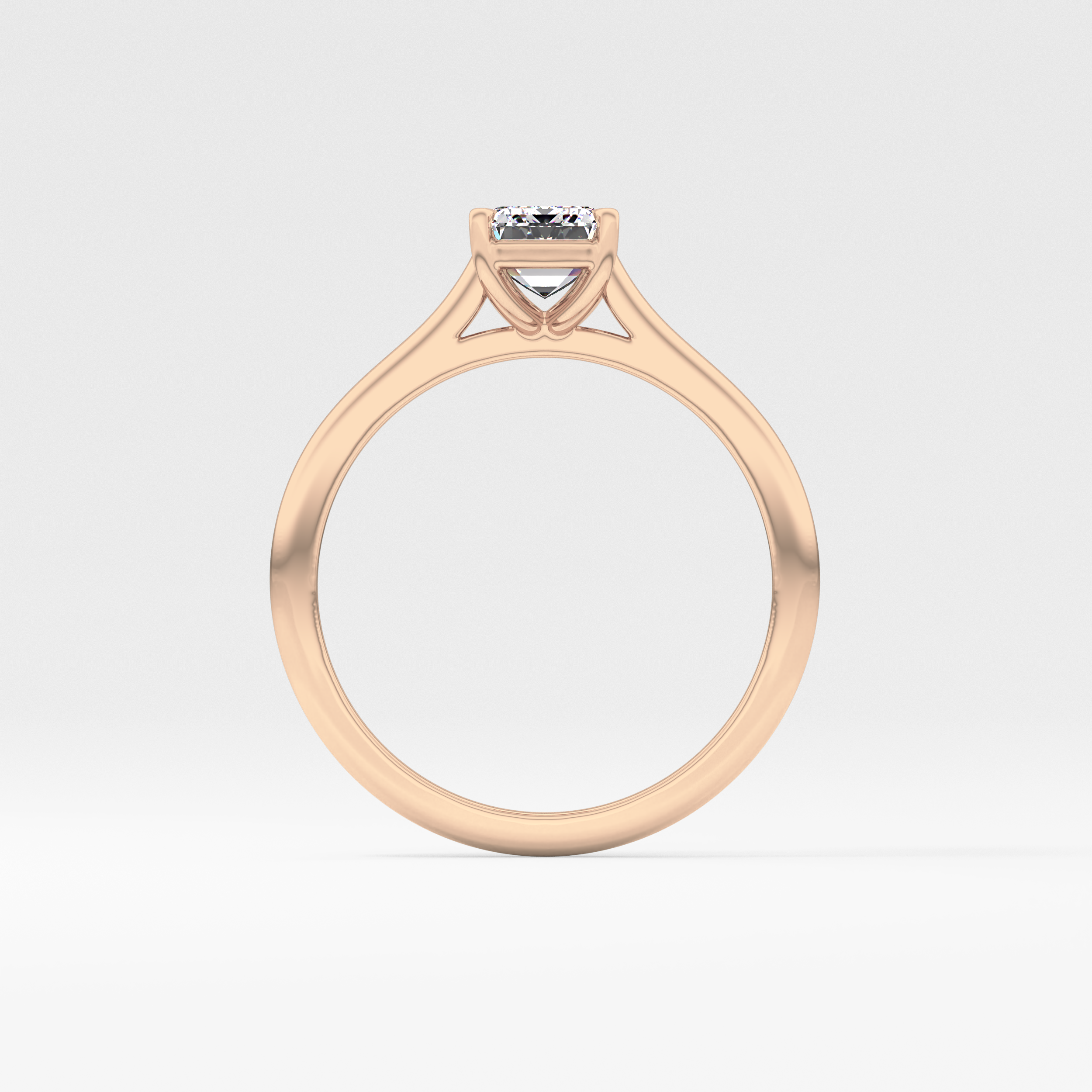 Emerald Cut 1.02 Carat Moissanite Ring – Solitaire Style in Gold