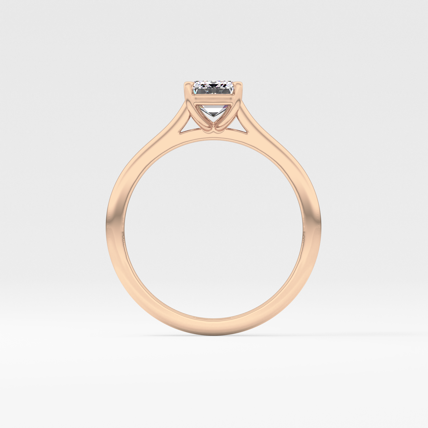 Emerald Cut 1.02 Carat Moissanite Ring – Solitaire Style in Gold