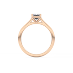 Emerald Cut 1.02 Carat Moissanite Ring – Solitaire Style in Gold
