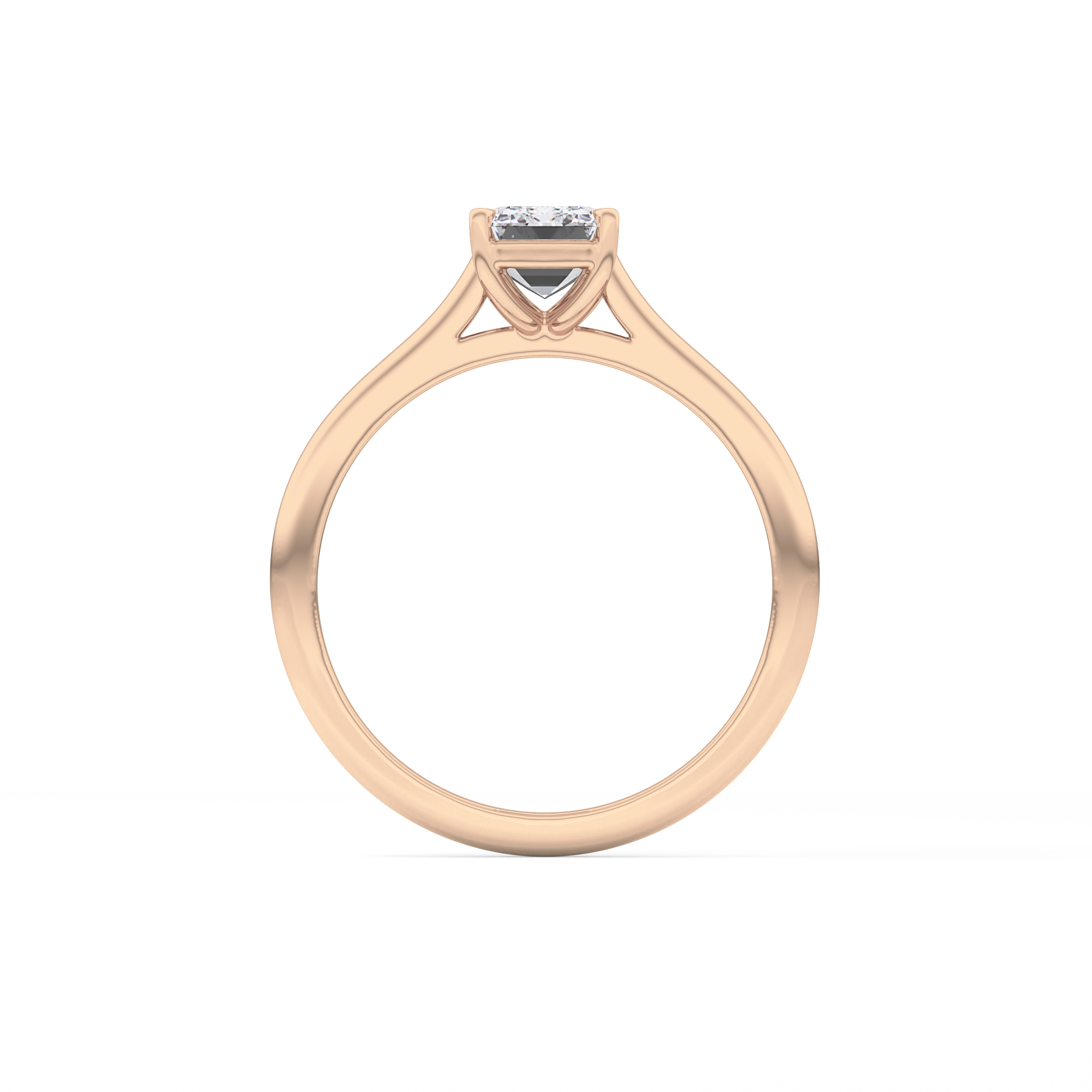 Emerald Cut 1.02 Carat Moissanite Ring – Solitaire Style in Gold