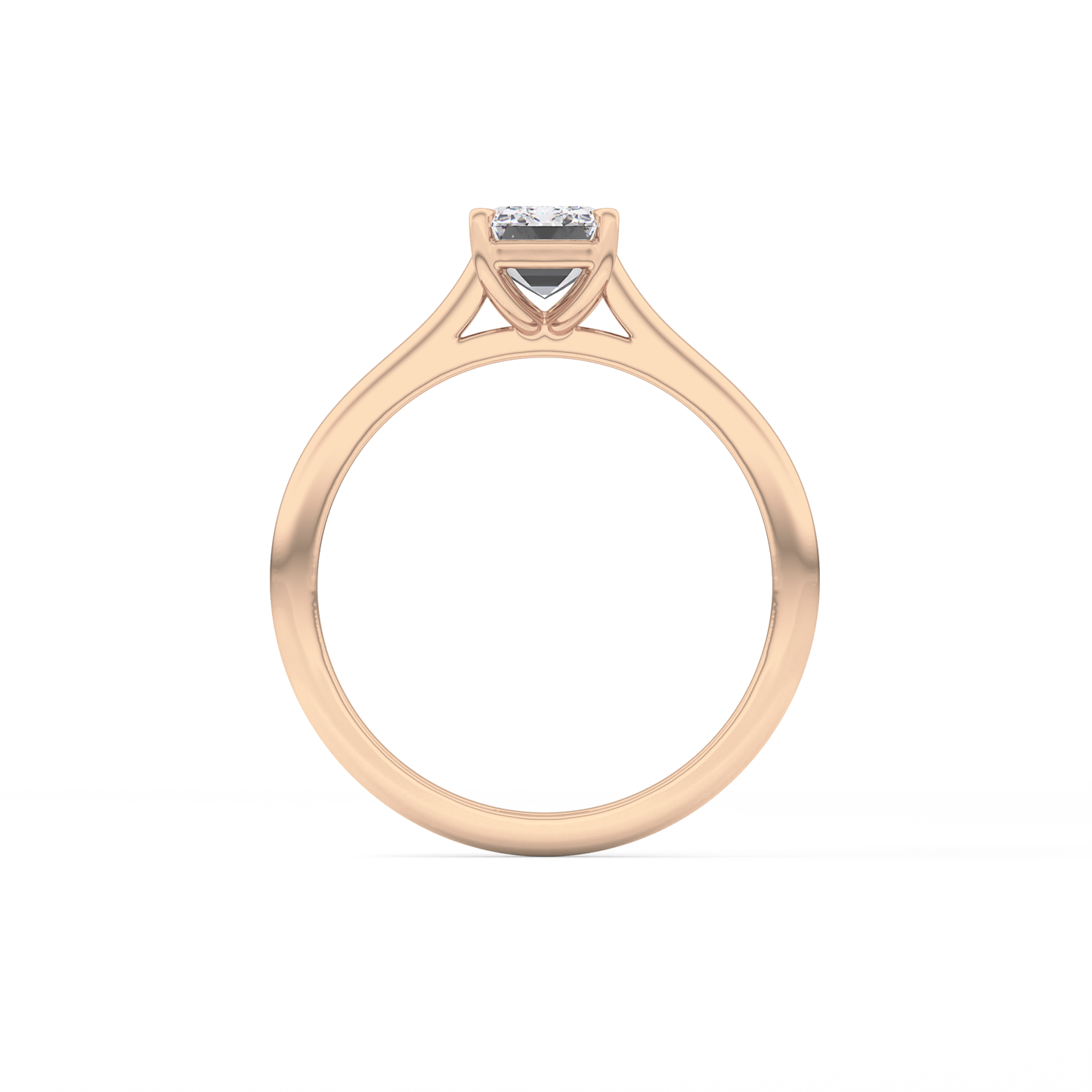 Emerald Cut 1.02 Carat Moissanite Ring – Solitaire Style in Gold