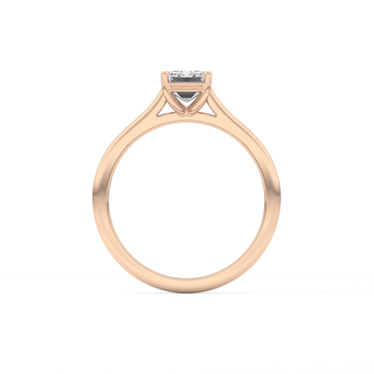 Emerald Cut 1.02 Carat Moissanite Ring – Solitaire Style in Gold