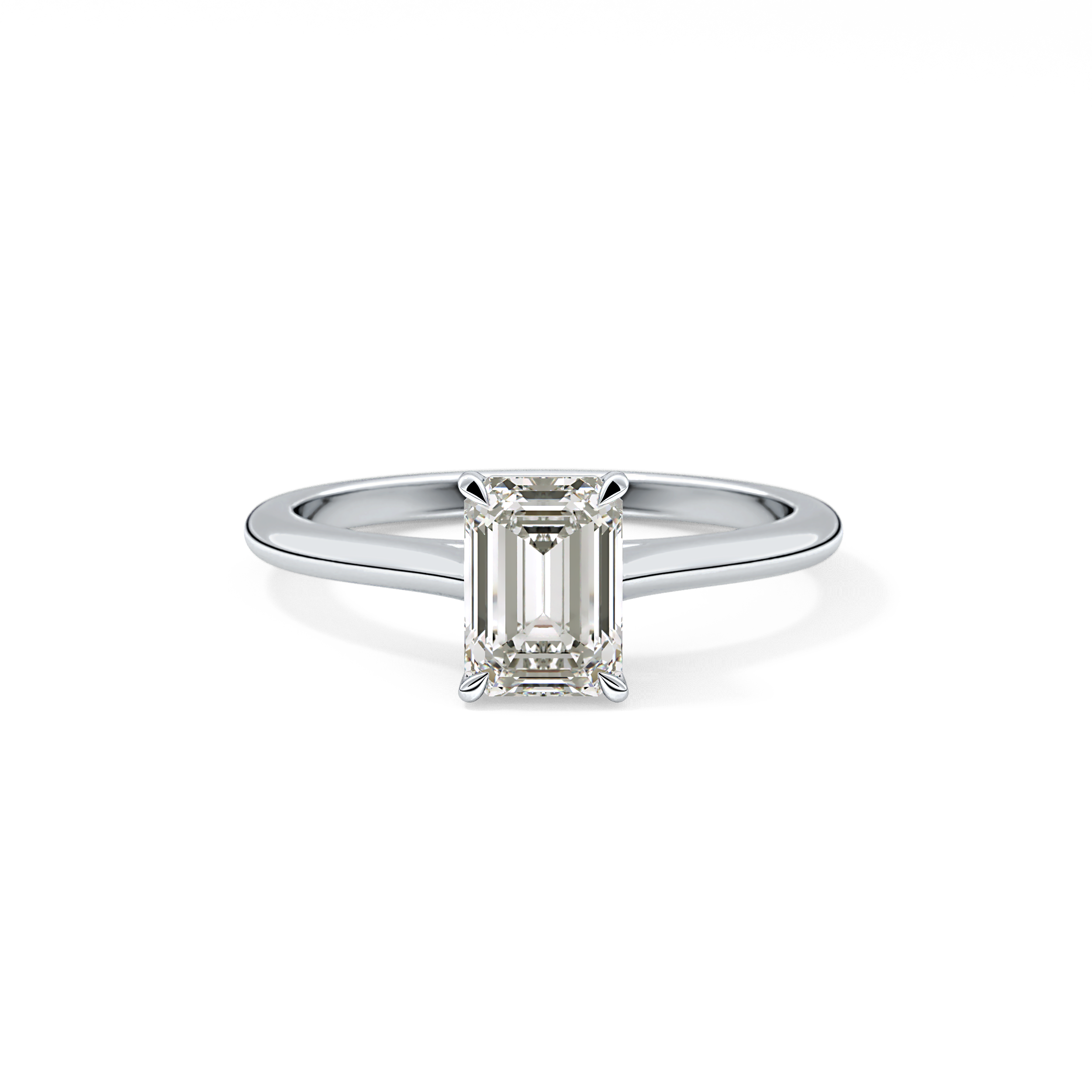 Emerald Cut 1.02 Carat Moissanite Ring – Solitaire Style in Gold