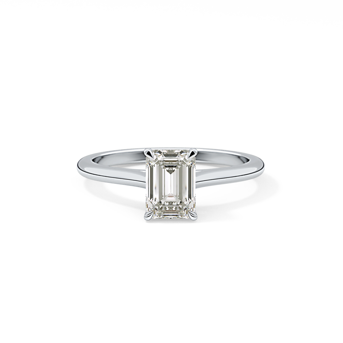 Emerald Cut 1.02 Carat Moissanite Ring – Solitaire Style in Gold