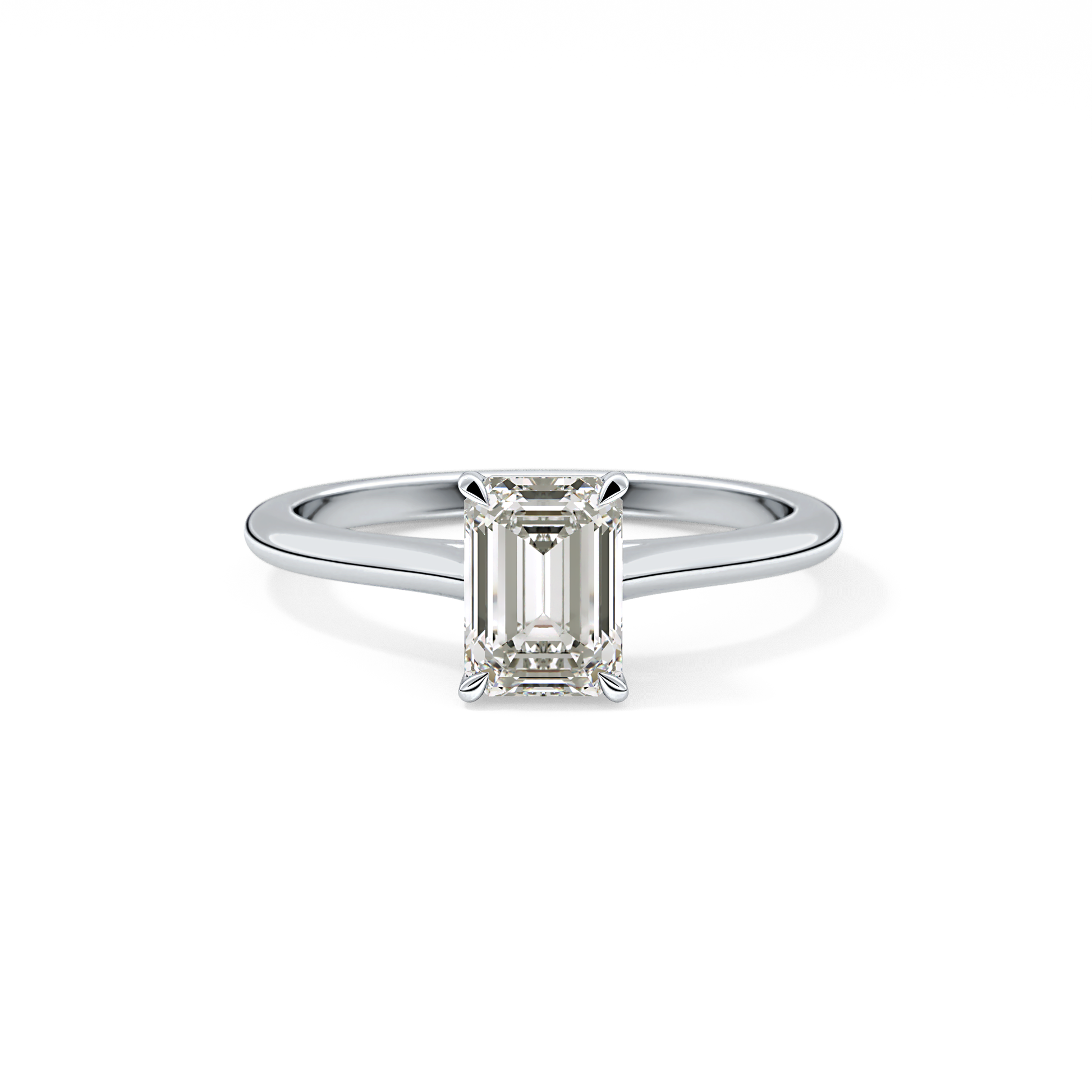 Emerald Cut 1.02 Carat Moissanite Ring – Solitaire Style in Gold