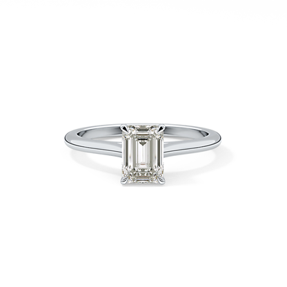 Emerald Cut 1.02 Carat Moissanite Ring – Solitaire Style in Gold
