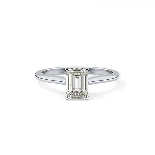 Emerald Cut 1.02 Carat Moissanite Ring – Solitaire Style in Gold