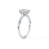 Emerald Cut 1.02 Carat Moissanite Ring – Solitaire Style in Gold 4