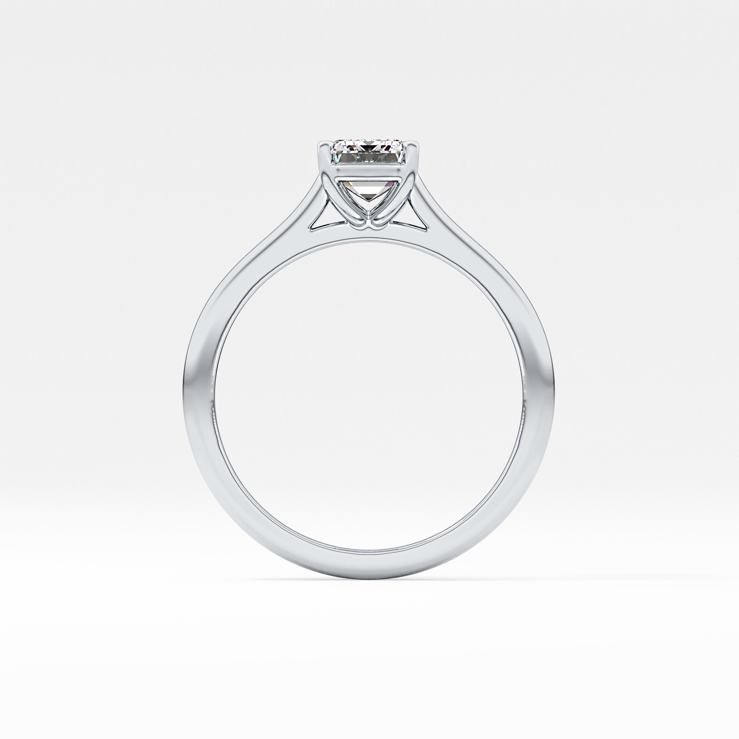 Emerald Cut 1.02 Carat Moissanite Ring – Solitaire Style in Gold