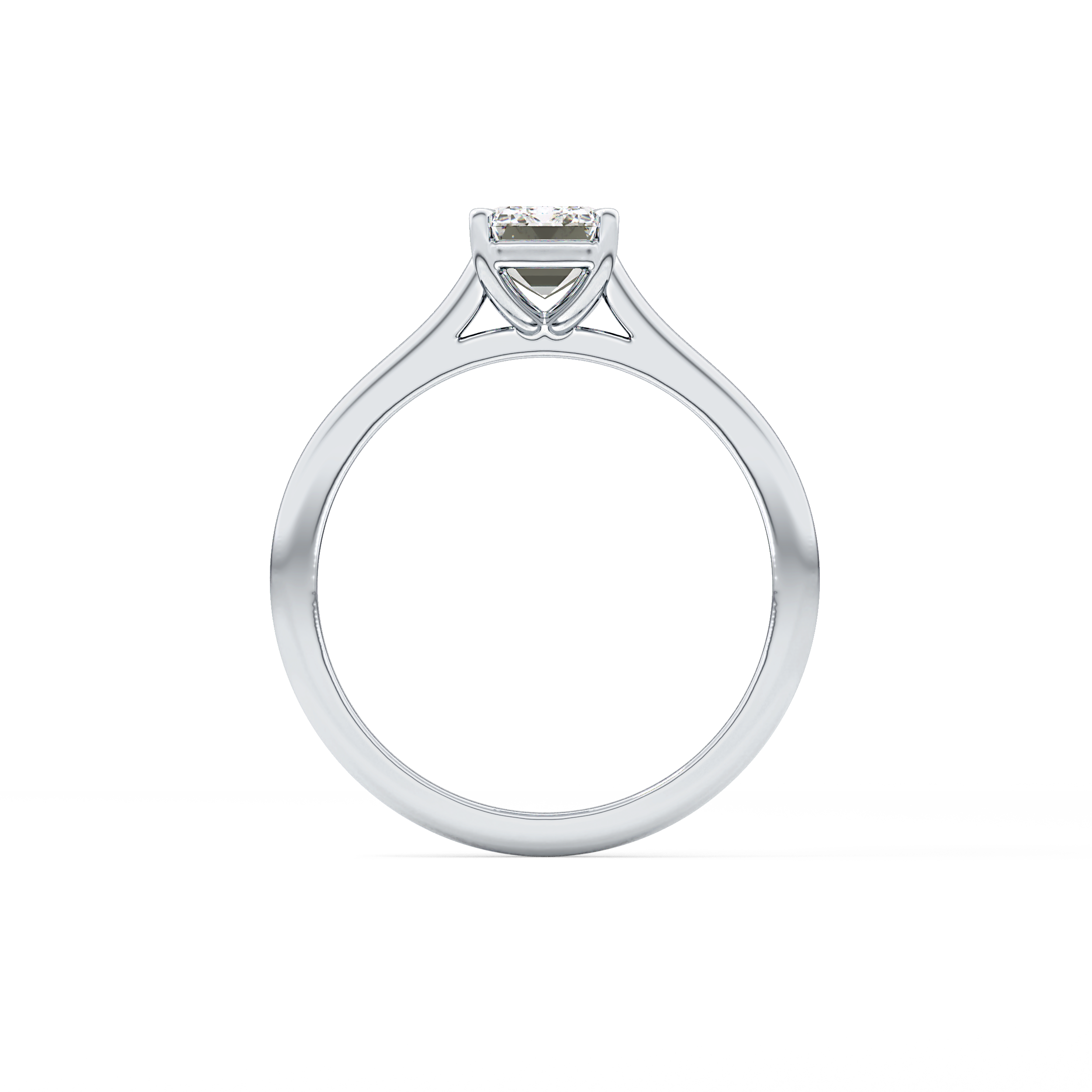 Emerald Cut 1.02 Carat Moissanite Ring – Solitaire Style in Gold 3