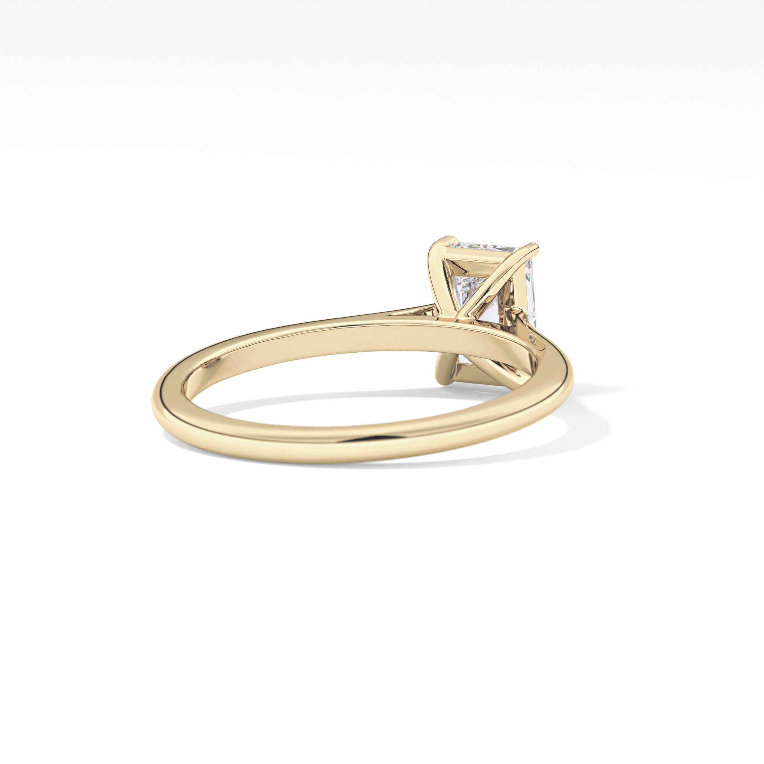 Radiant Cut 1.21 Carat Moissanite Ring – Solitaire Style in Gold