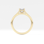 Radiant Cut 1.21 Carat Moissanite Ring – Solitaire Style in Gold