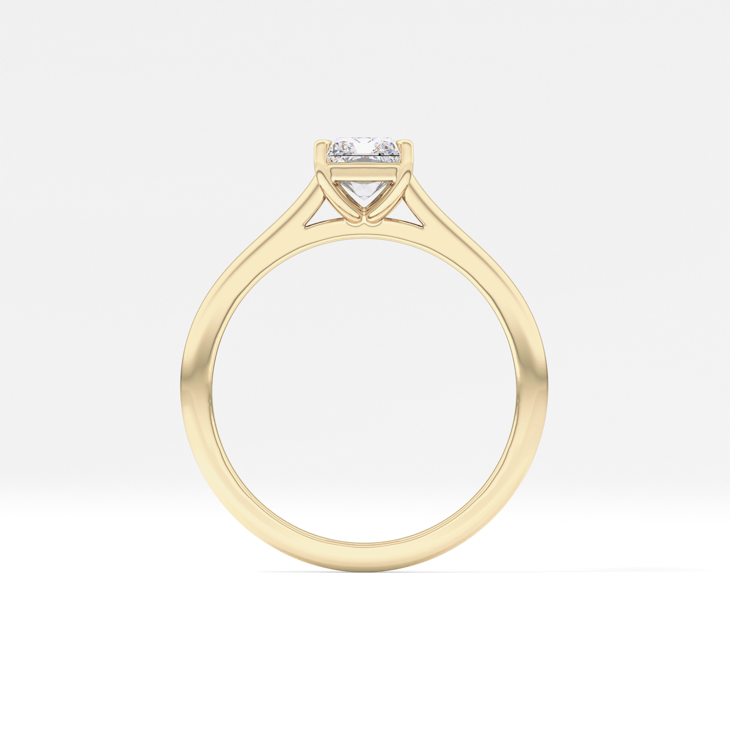 Radiant Cut 1.21 Carat Moissanite Ring – Solitaire Style in Gold