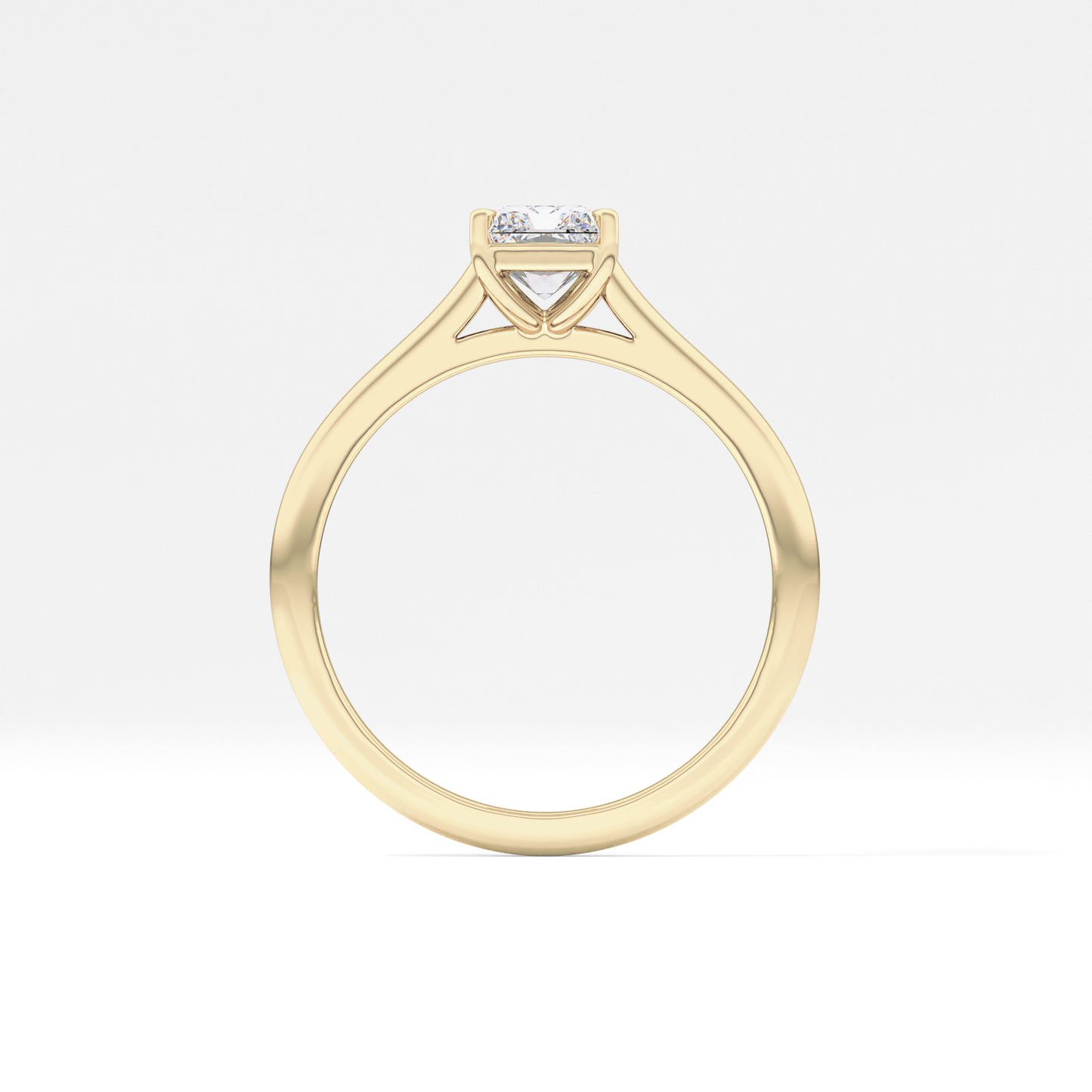 Radiant Cut 1.21 Carat Moissanite Ring – Solitaire Style in Gold