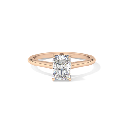 Radiant Cut 1.21 Carat Moissanite Ring – Solitaire Style in Gold