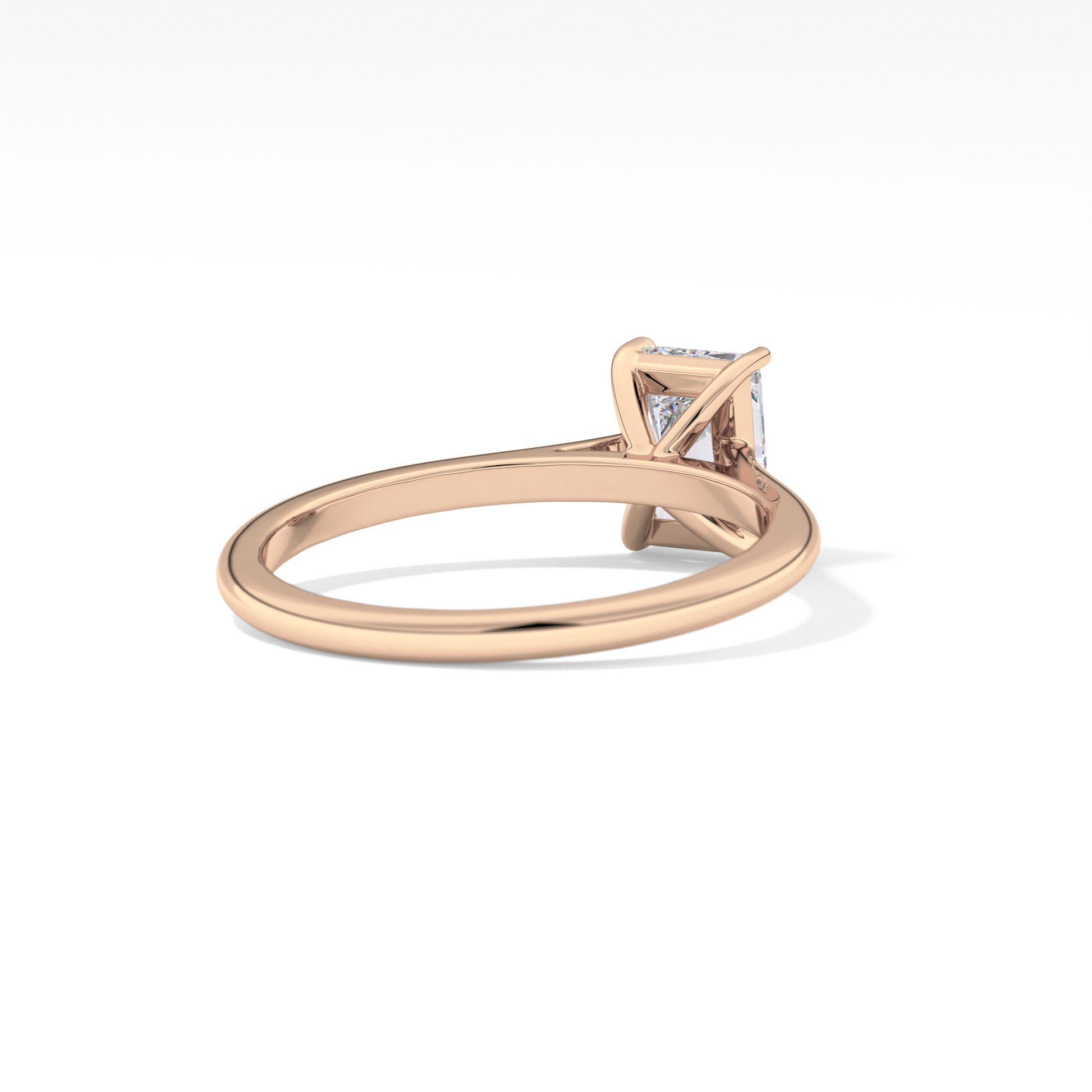 Radiant Cut 1.21 Carat Moissanite Ring – Solitaire Style in Gold