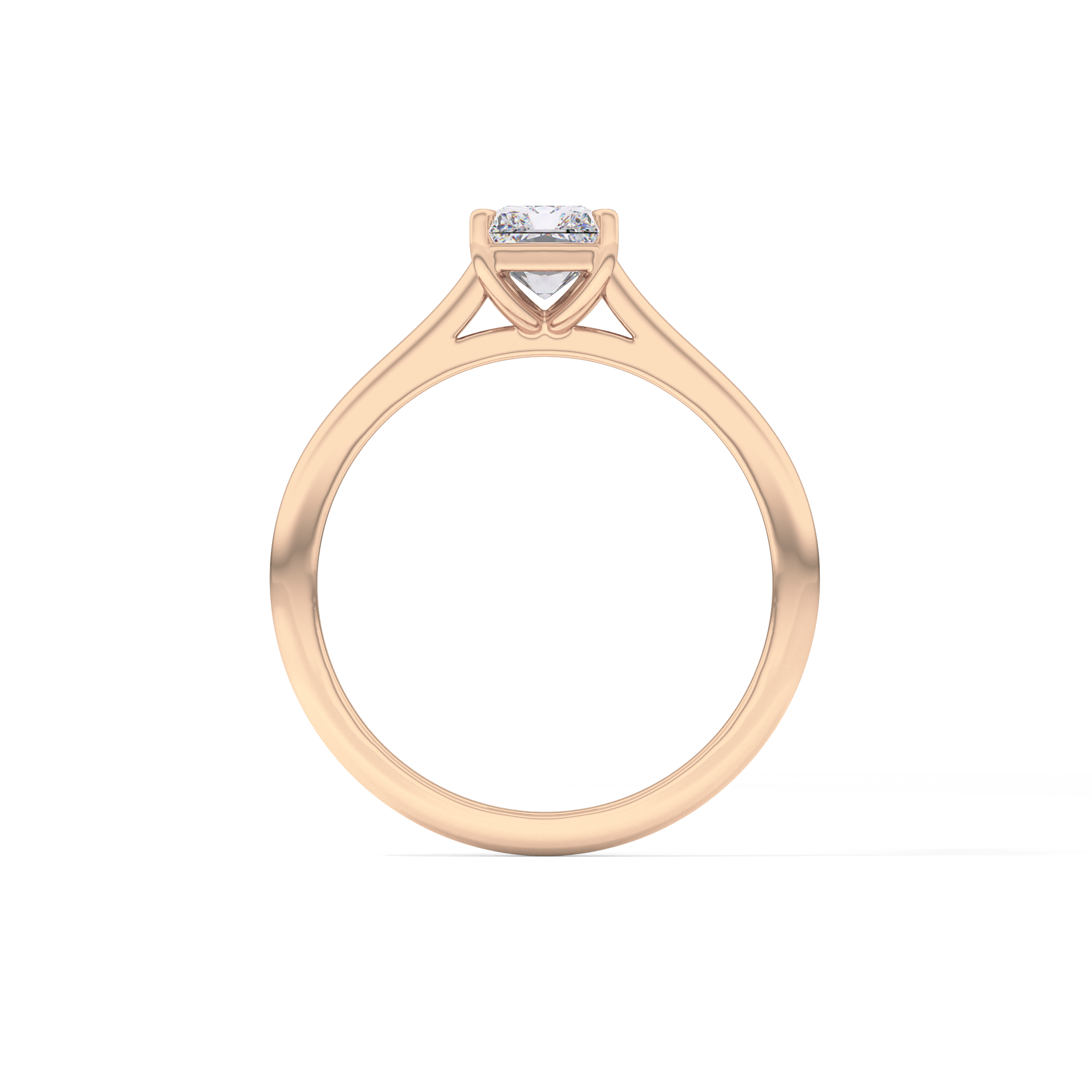 Radiant Cut 1.21 Carat Moissanite Ring – Solitaire Style in Gold
