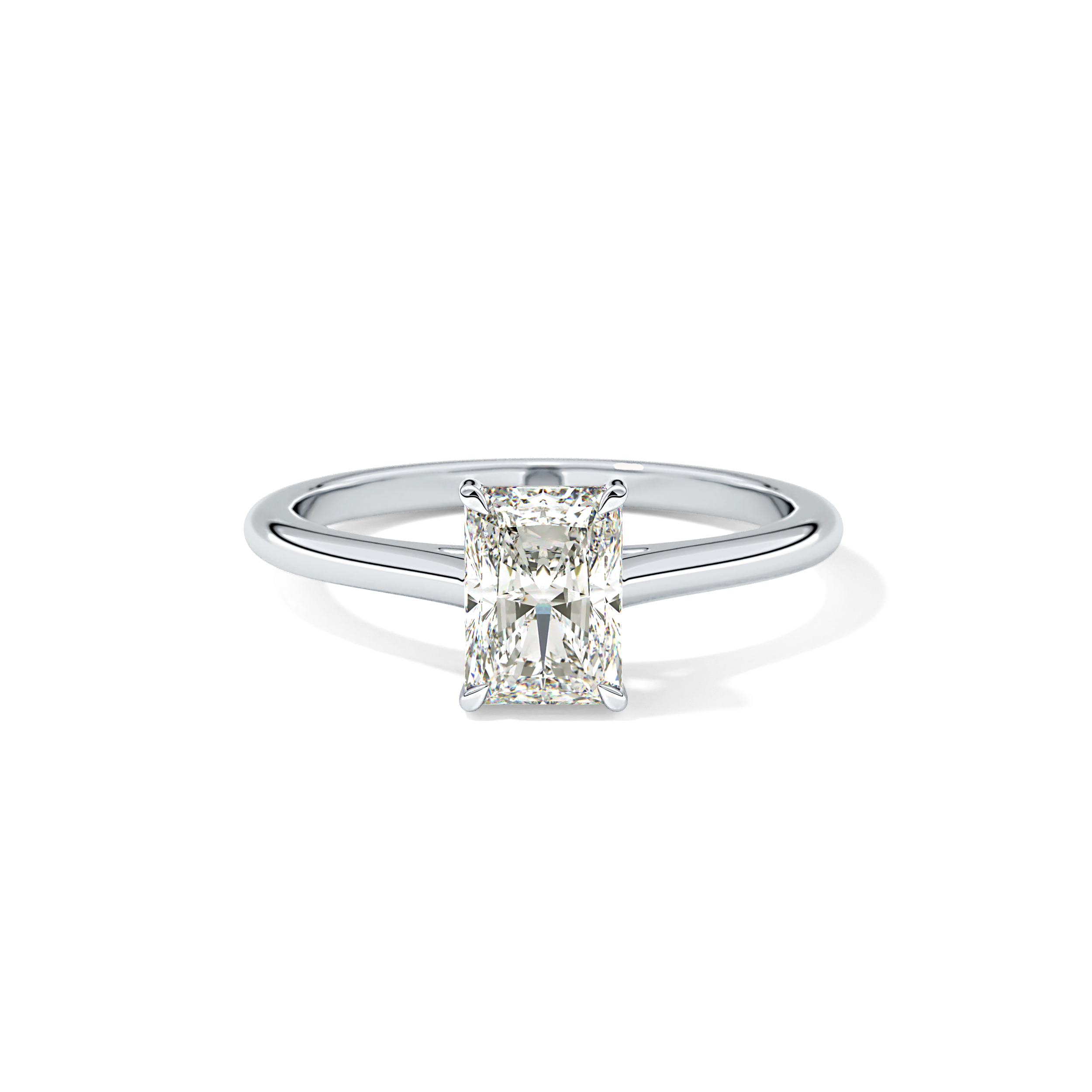 Radiant Cut 1.21 Carat Moissanite Ring – Solitaire Style in Gold