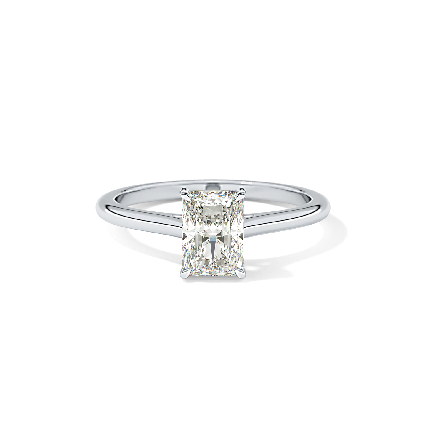 Radiant Cut 1.21 Carat Moissanite Ring – Solitaire Style in Gold