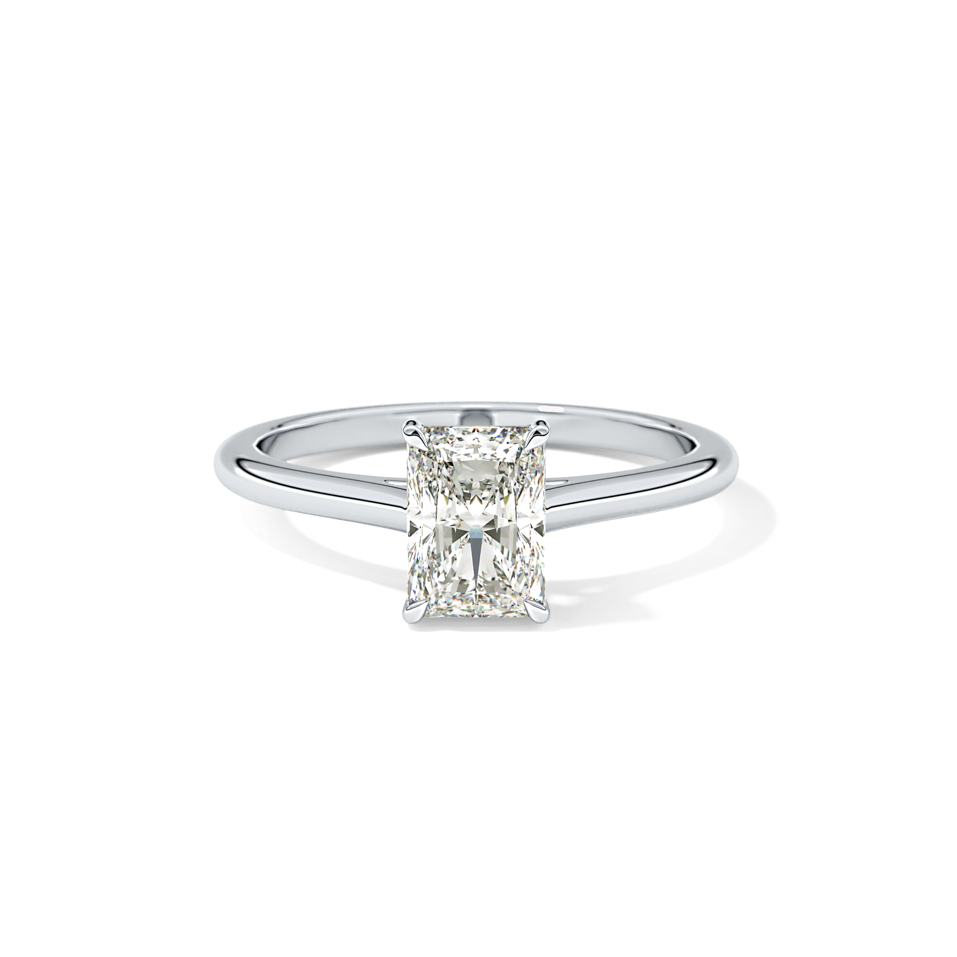 Radiant Cut 1.21 Carat Moissanite Ring – Solitaire Style in Gold