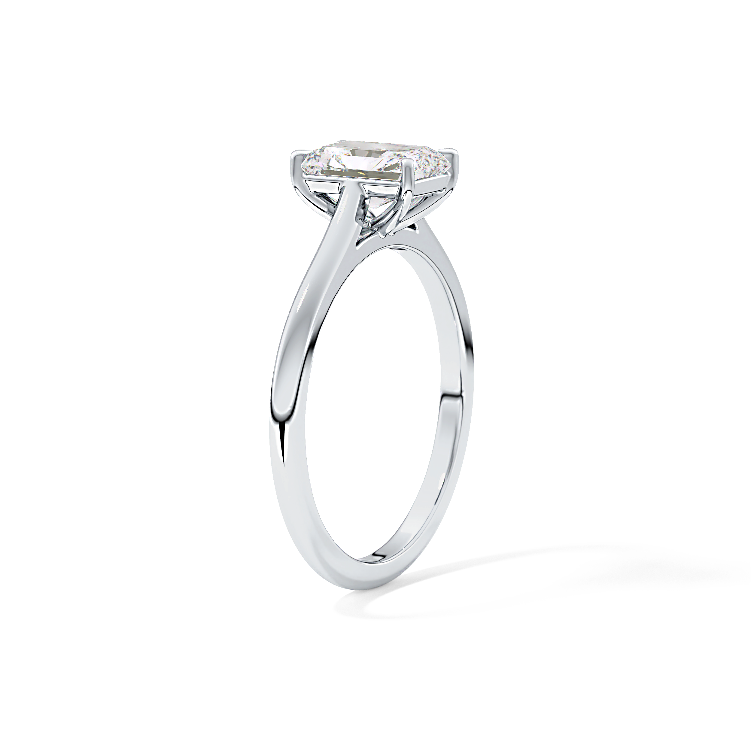 Radiant Cut 1.21 Carat Moissanite Ring – Solitaire Style in Gold