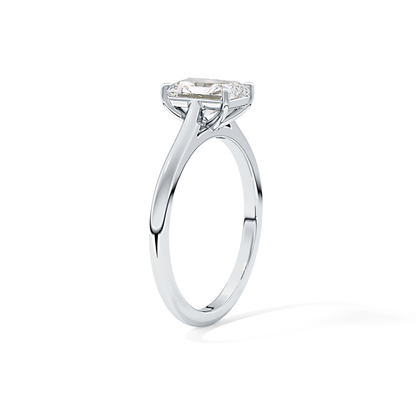 Radiant Cut 1.21 Carat Moissanite Ring – Solitaire Style in Gold